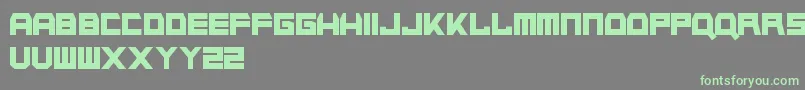 NapalmStrike Font – Green Fonts on Gray Background