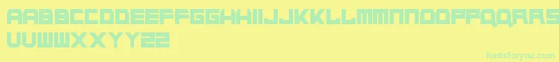Lisätietoja NapalmStrike-fontista NapalmStrike-fontti – vihreät fontit keltaisella taustalla