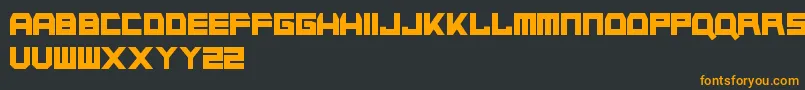 NapalmStrike Font – Orange Fonts on Black Background