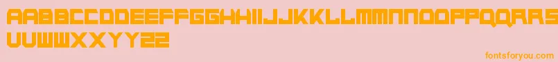 NapalmStrike Font – Orange Fonts on Pink Background