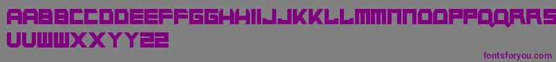 NapalmStrike Font – Purple Fonts on Gray Background