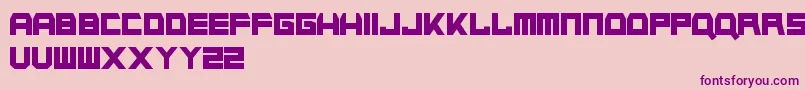 NapalmStrike Font – Purple Fonts on Pink Background