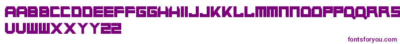 NapalmStrike Font – Purple Fonts on White Background