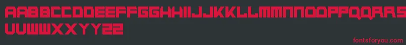 NapalmStrike Font – Red Fonts on Black Background