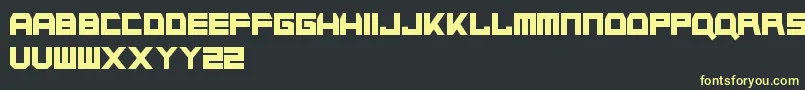 NapalmStrike Font – Yellow Fonts on Black Background