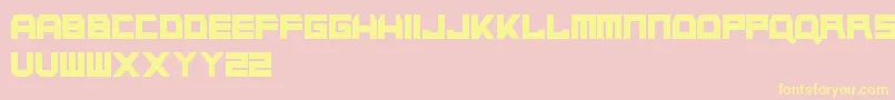 NapalmStrike Font – Yellow Fonts on Pink Background