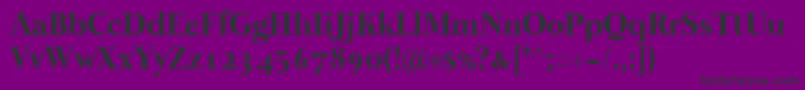 Mermaid1001-fontti – mustat fontit violetilla taustalla