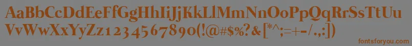 Mermaid1001 Font – Brown Fonts on Gray Background