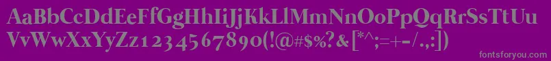 Mermaid1001 Font – Gray Fonts on Purple Background