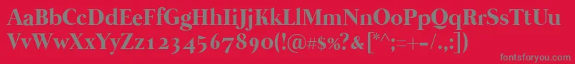 Mermaid1001 Font – Gray Fonts on Red Background