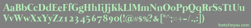 Mermaid1001 Font – Green Fonts on Gray Background