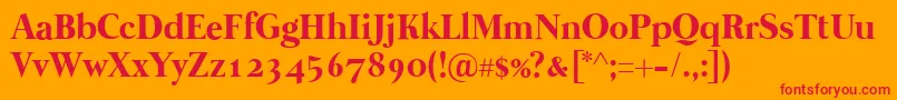 Mermaid1001 Font – Red Fonts on Orange Background