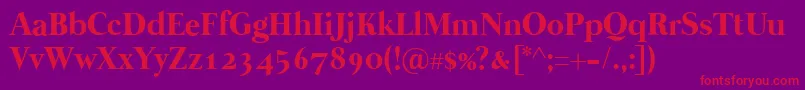 Police Mermaid1001 – polices rouges sur fond violet