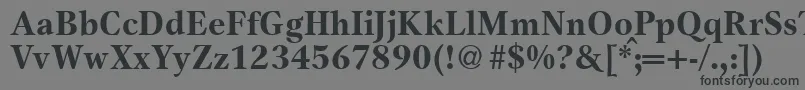 Шрифт GameBold – чёрные шрифты на сером фоне