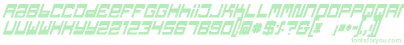 フォントTpfJaibBoldItalic – 緑のフォント