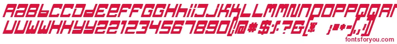 フォントTpfJaibBoldItalic – 赤い文字