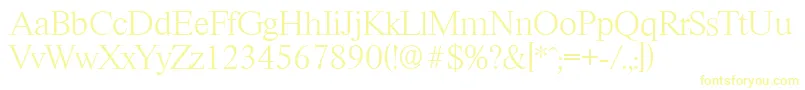 RiccioneserialXlightRegular Font – Yellow Fonts