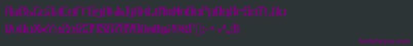 Шрифт MarcomicsNeo – фиолетовые шрифты на чёрном фоне