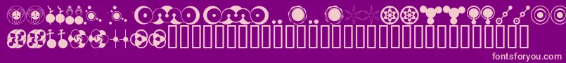 CropВ©batsAoe-Schriftart – Rosa Schriften auf violettem Hintergrund