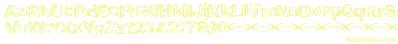 Playdough-Schriftart – Gelbe Schriften