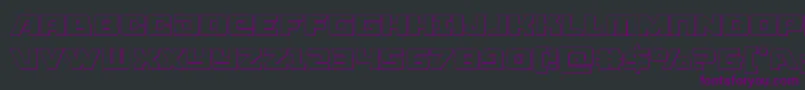 Aircruiserout Font – Purple Fonts on Black Background