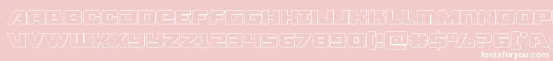 Aircruiserout Font – White Fonts on Pink Background
