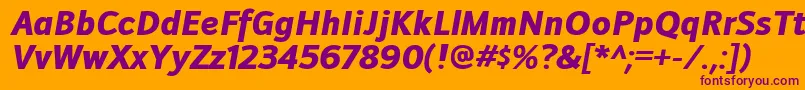 More about DoradaniblItalic Font DoradaniblItalic Font – Purple Fonts on Orange Background