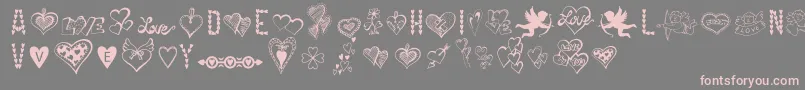Más sobre la fuente HappyValentinesDay fuente HappyValentinesDay – Fuentes Rosadas Sobre Fondo Gris