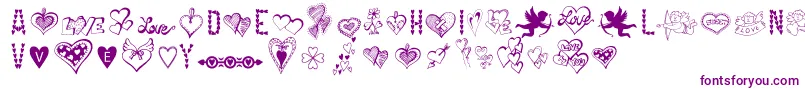 HappyValentinesDay-fontti – violetit fontit