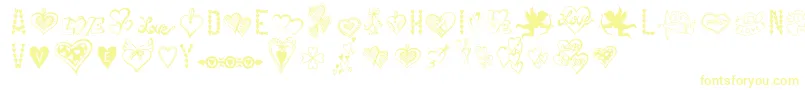 HappyValentinesDay Font – Yellow Fonts