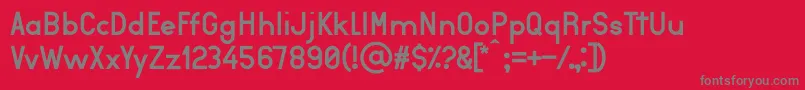 Aurea Font – Gray Fonts on Red Background