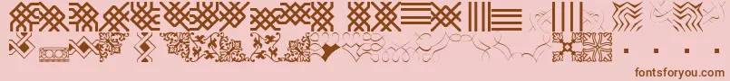 Más sobre la fuente BorderbatsFilligreeRegular fuente BorderbatsFilligreeRegular – Fuentes Marrones Sobre Fondo Rosa