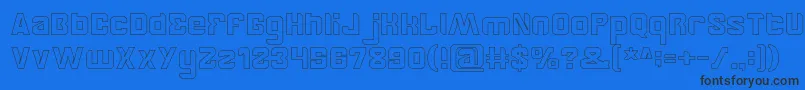 BrotherHollow Font – Black Fonts on Blue Background