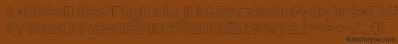 BrotherHollow Font – Black Fonts on Brown Background