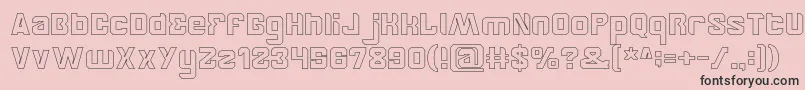 BrotherHollow Font – Black Fonts on Pink Background