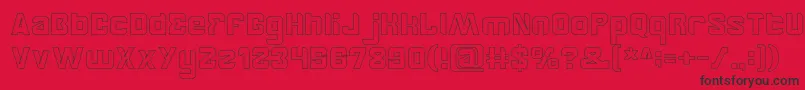 BrotherHollow Font – Black Fonts on Red Background