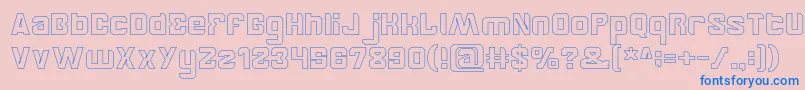 BrotherHollow Font – Blue Fonts on Pink Background
