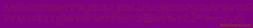 BrotherHollow Font – Brown Fonts on Purple Background