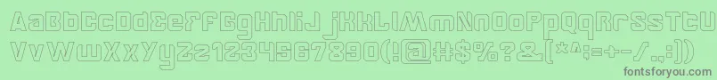 BrotherHollow Font – Gray Fonts on Green Background