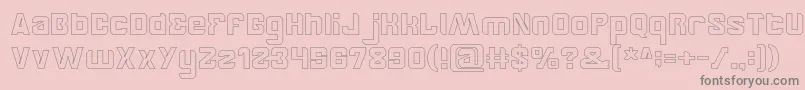 BrotherHollow Font – Gray Fonts on Pink Background