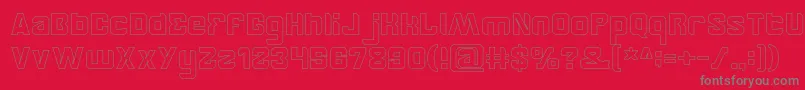 Шрифт BrotherHollow – серые шрифты на красном фоне