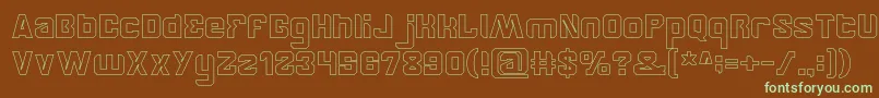 BrotherHollow Font – Green Fonts on Brown Background