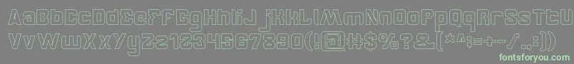 BrotherHollow Font – Green Fonts on Gray Background