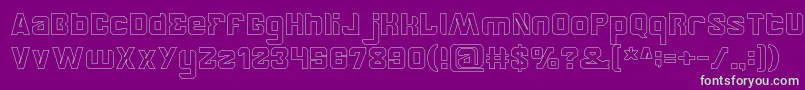 BrotherHollow Font – Green Fonts on Purple Background