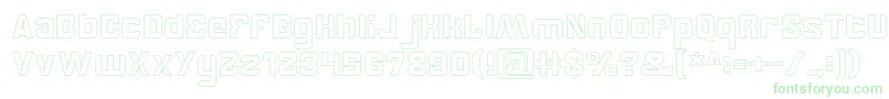 BrotherHollow Font – Green Fonts on White Background