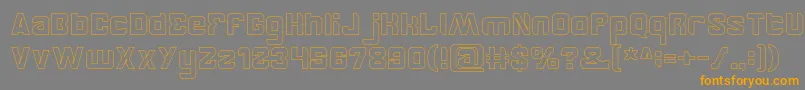 BrotherHollow Font – Orange Fonts on Gray Background