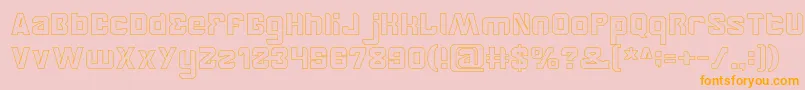 BrotherHollow Font – Orange Fonts on Pink Background