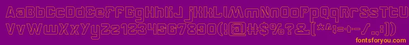 BrotherHollow Font – Orange Fonts on Purple Background