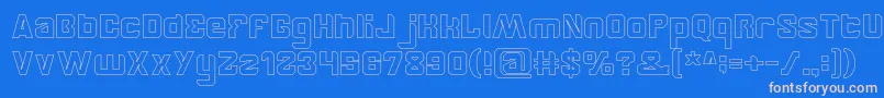 BrotherHollow Font – Pink Fonts on Blue Background