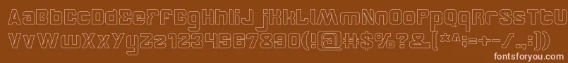 BrotherHollow Font – Pink Fonts on Brown Background